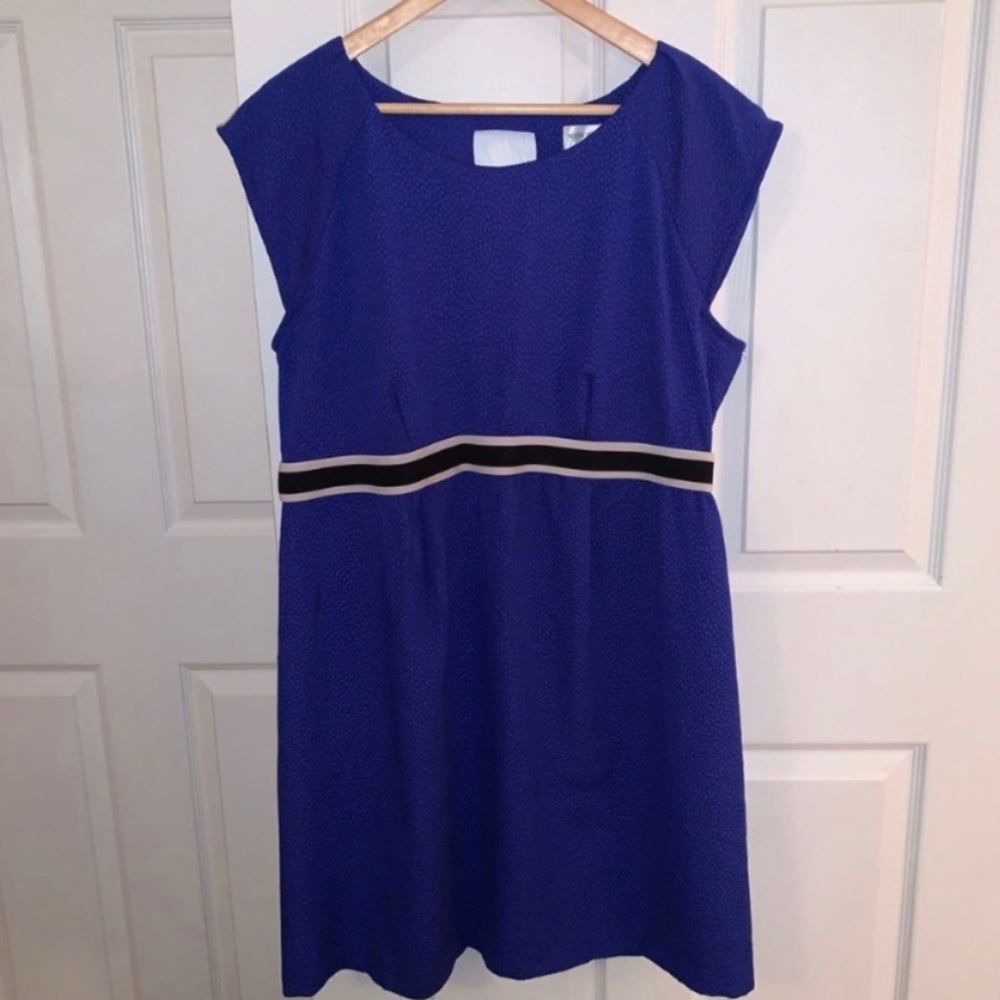Motherhood‎ Maternity Blue Textured Dress XL